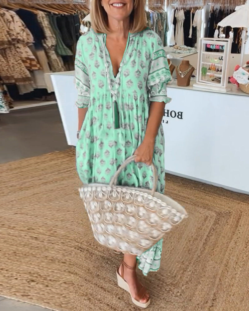 Isaline | Vestido Bohemio Fluido