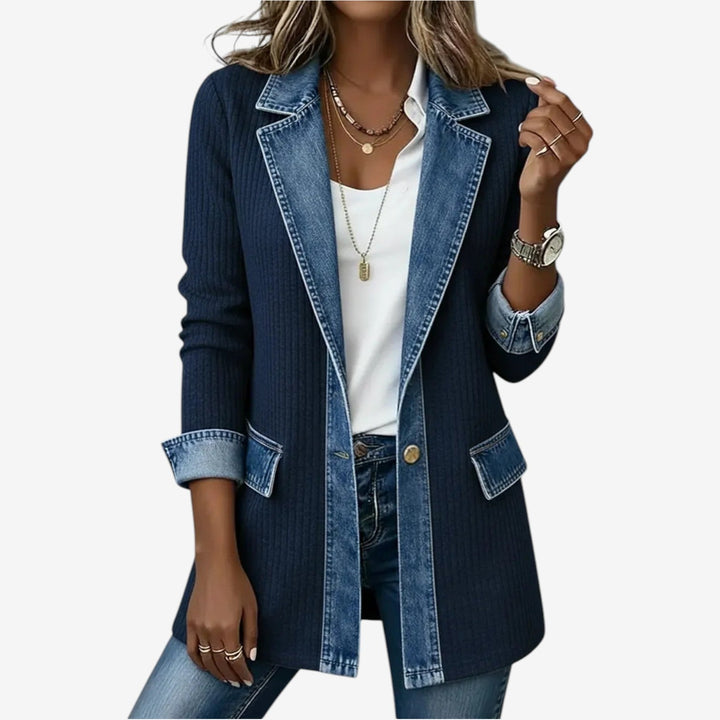 Tirexa - Chaqueta Moderna Efecto Superpuesto