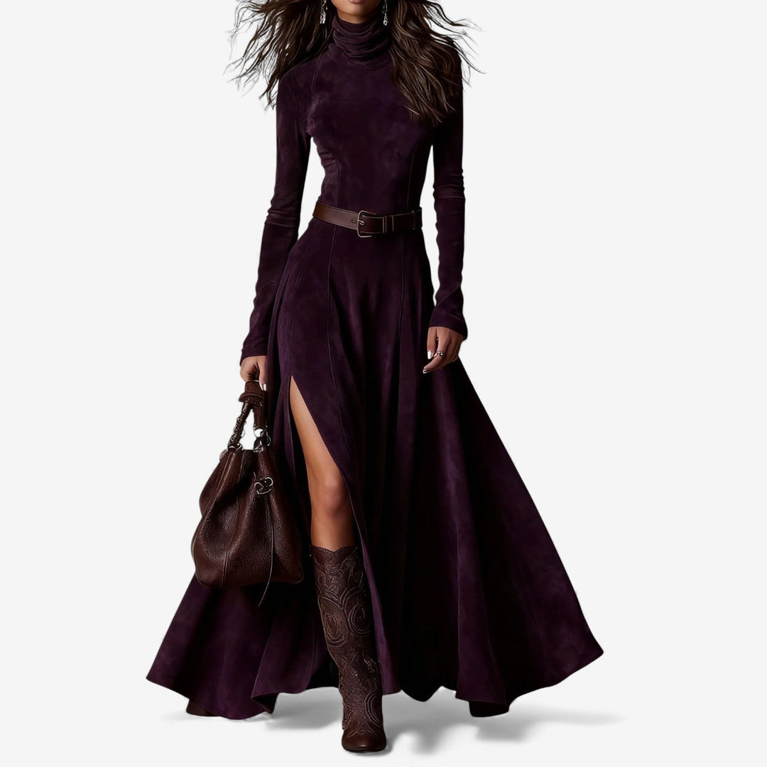 Héloïse | Vestido Maxi de Ante Elegante