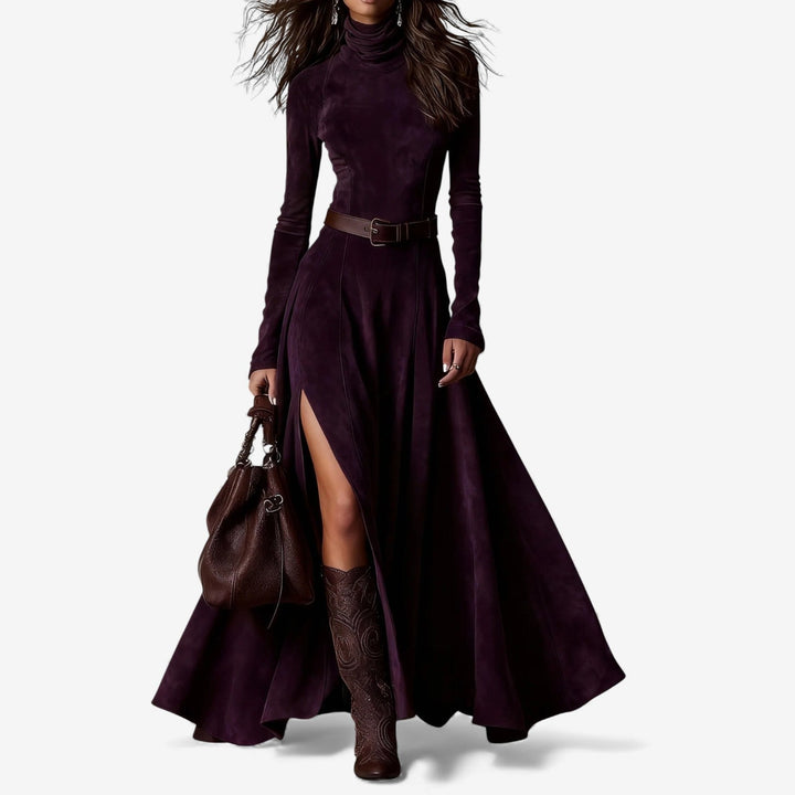 Héloïse | Vestido Maxi de Ante Elegante