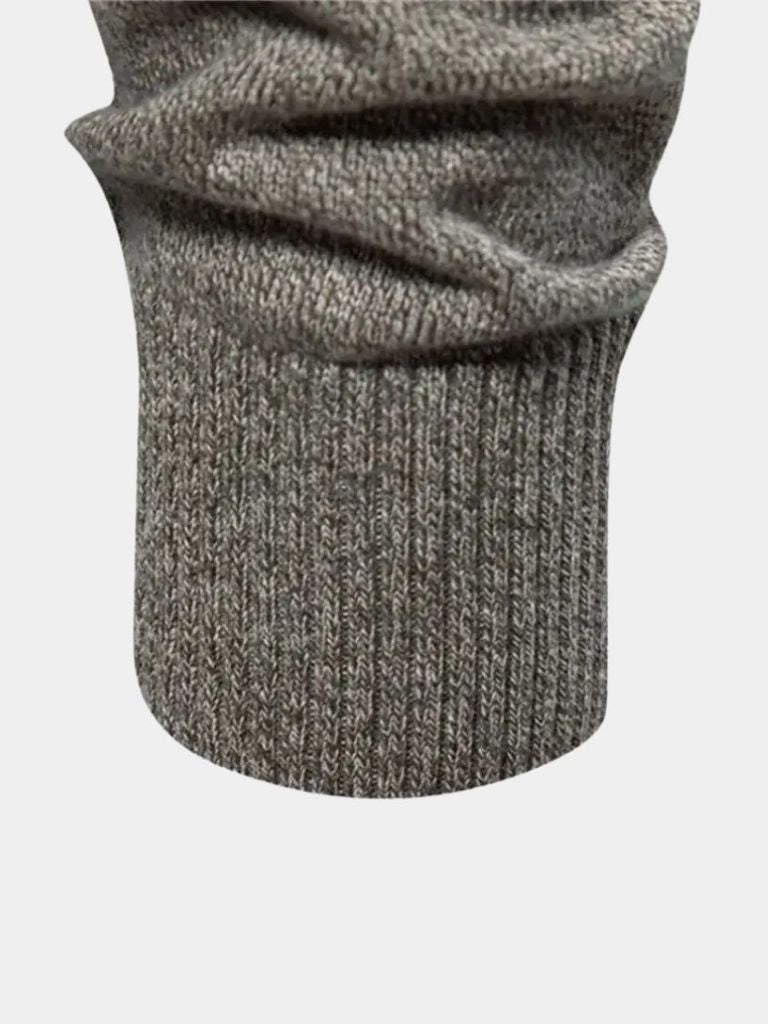 Knitted Stand Collar Cotton Cardigan - Dalton & Rowe