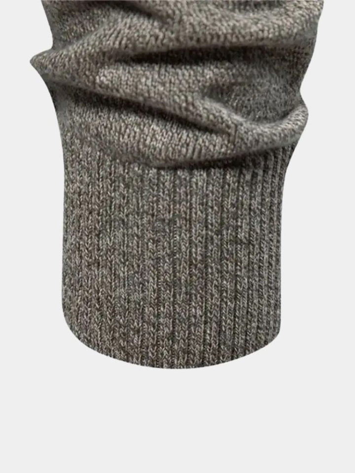Knitted Stand Collar Cotton Cardigan - Dalton & Rowe