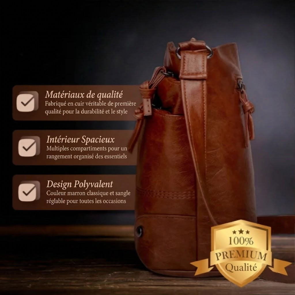 Manon | Bolso Bandolera de Cuero Vintage Patchwork