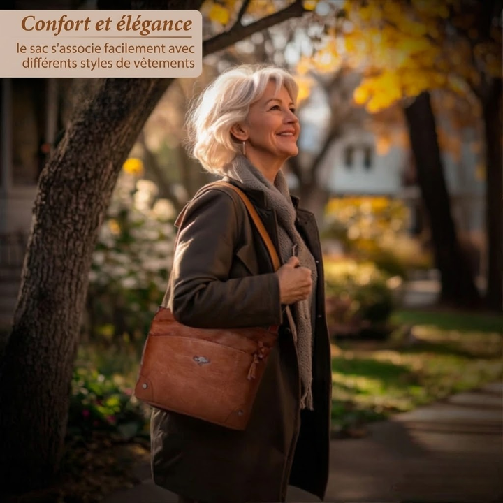 Manon | Bolso Bandolera de Cuero Vintage Patchwork