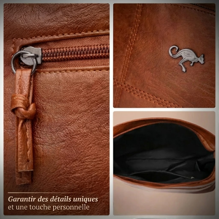 Manon | Bolso Bandolera de Cuero Vintage Patchwork