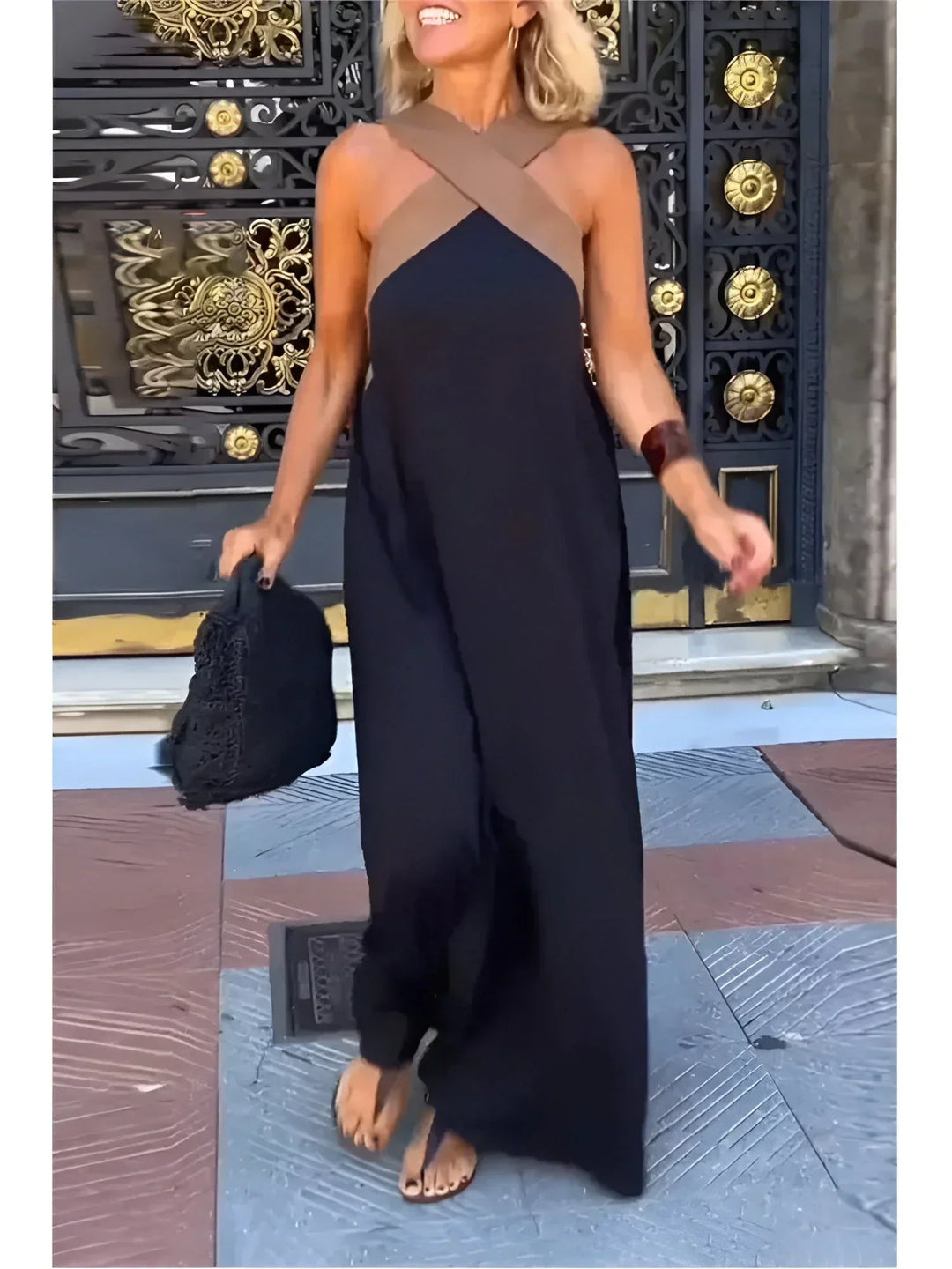 Calistée | Vestido Largo Elegancia Cruzada