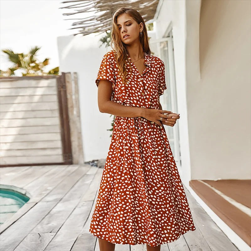 Bérénice | Vestido Midi Impreso