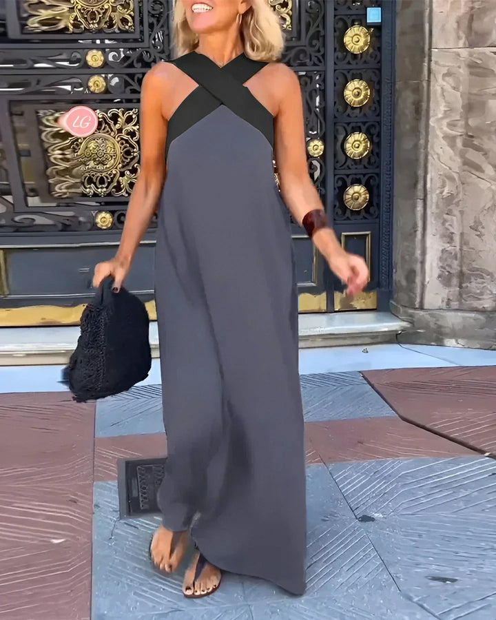 Calistée | Vestido Largo Elegancia Cruzada