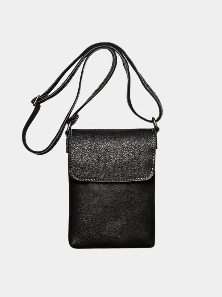 Men's Mini Leather Shoulder Bag - Dalton & Rowe