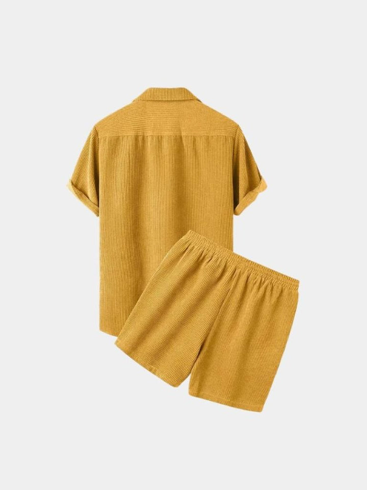 Summer Corduroy Set Shorts and Shirt - Dalton & Rowe