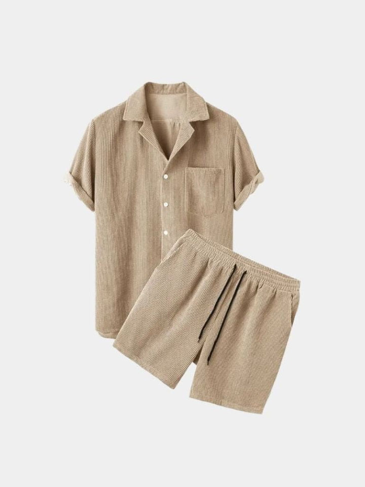 Summer Corduroy Set Shorts and Shirt - Dalton & Rowe