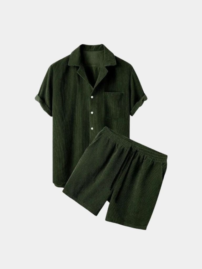 Summer Corduroy Set Shorts and Shirt - Dalton & Rowe