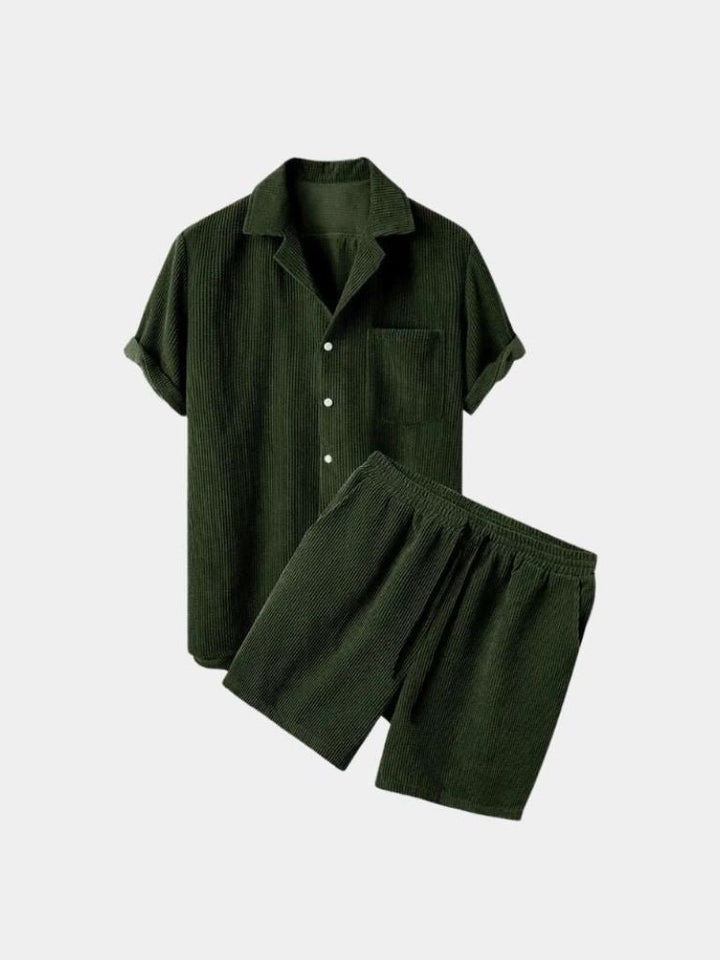 Summer Corduroy Set Shorts and Shirt - Dalton & Rowe