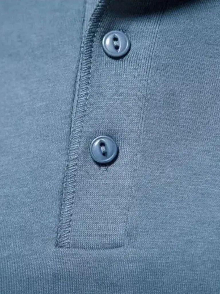 Minimalist Henley Neck Long Sleeve T-Shirt - Dalton & Rowe