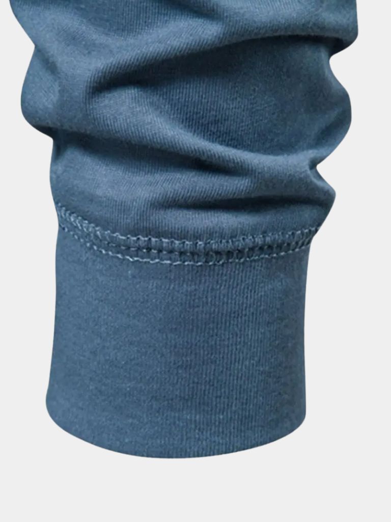 Minimalist Henley Neck Long Sleeve T-Shirt - Dalton & Rowe
