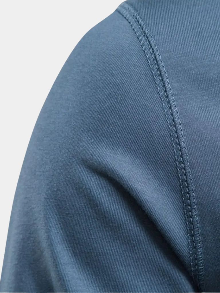 Minimalist Henley Neck Long Sleeve T-Shirt - Dalton & Rowe