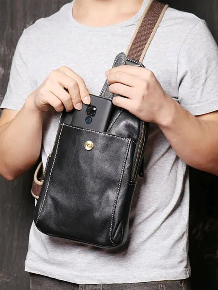 Minimalist Leather Shoulder Bag - Dalton & Rowe
