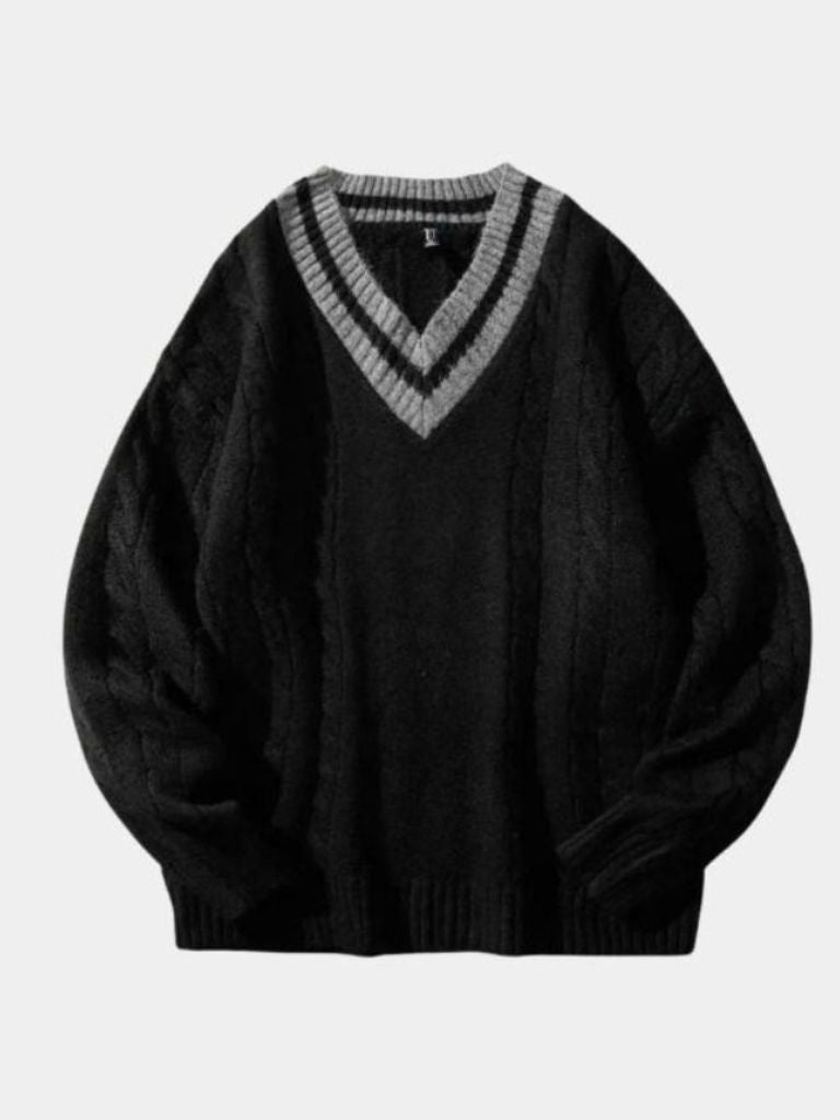 Minimalist V-Neck Sweater - Dalton & Rowe