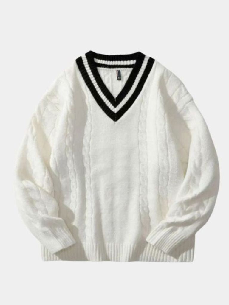 Minimalist V-Neck Sweater - Dalton & Rowe