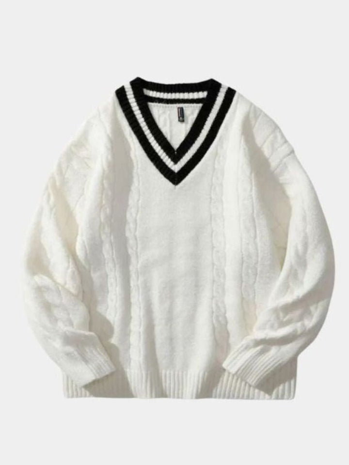 Minimalist V-Neck Sweater - Dalton & Rowe