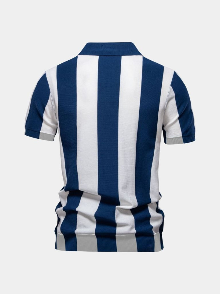 Navy Stripe Polo - Dalton & Rowe