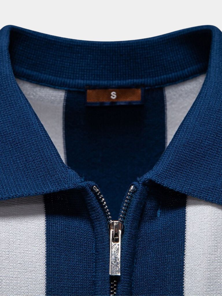 Navy Stripe Polo - Dalton & Rowe