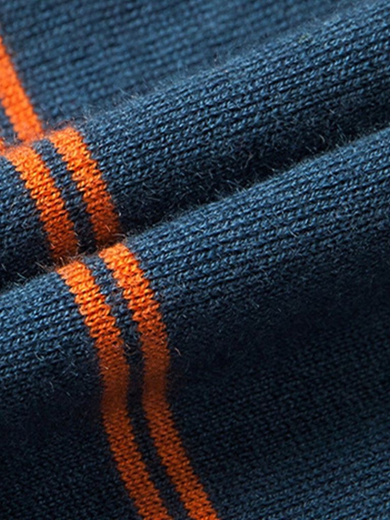 Navy Sunset Striped Polo - Dalton & Rowe