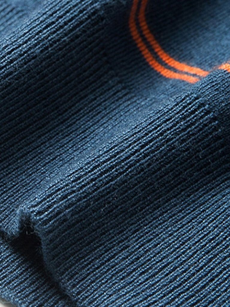 Navy Sunset Striped Polo - Dalton & Rowe
