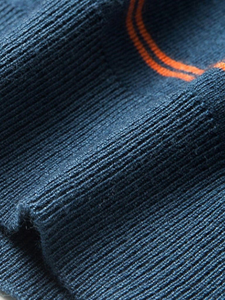 Navy Sunset Striped Polo - Dalton & Rowe