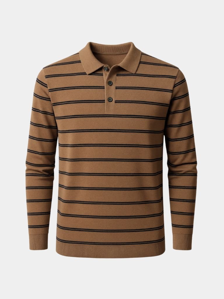 Navy Sunset Striped Polo - Dalton & Rowe