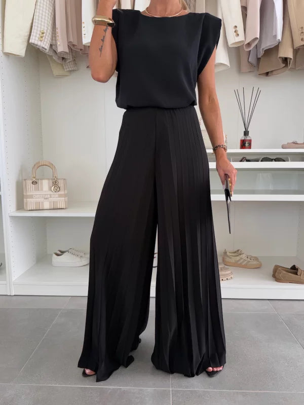 Marian - Conjunto Plisado Elegante