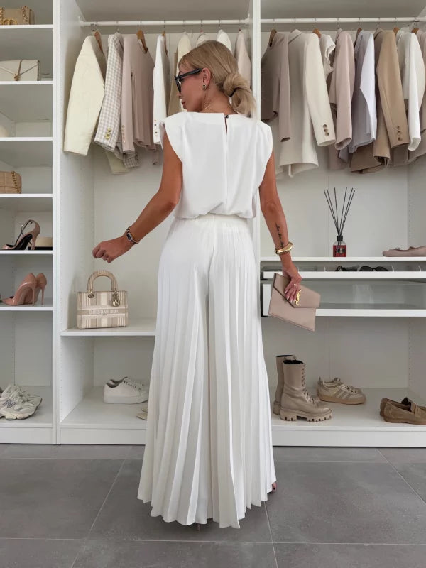 Marian - Conjunto Plisado Elegante