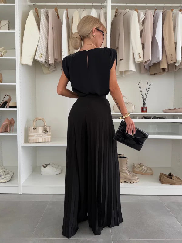 Marian - Conjunto Plisado Elegante