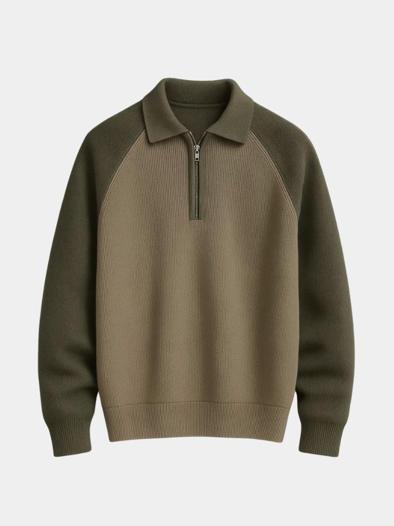 Raglan Quarter Zip Sweater - Dalton & Rowe
