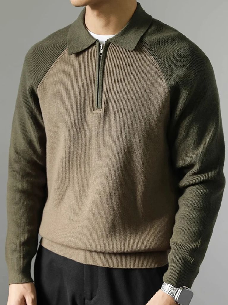 Raglan Quarter Zip Sweater - Dalton & Rowe