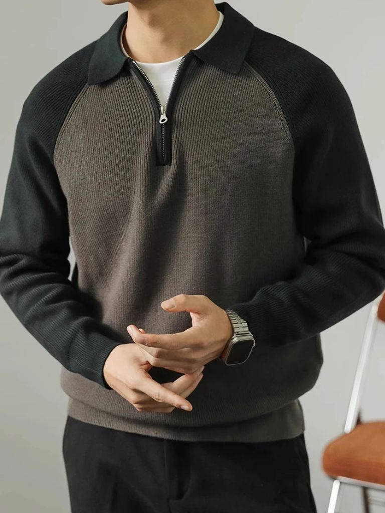 Raglan Quarter Zip Sweater - Dalton & Rowe