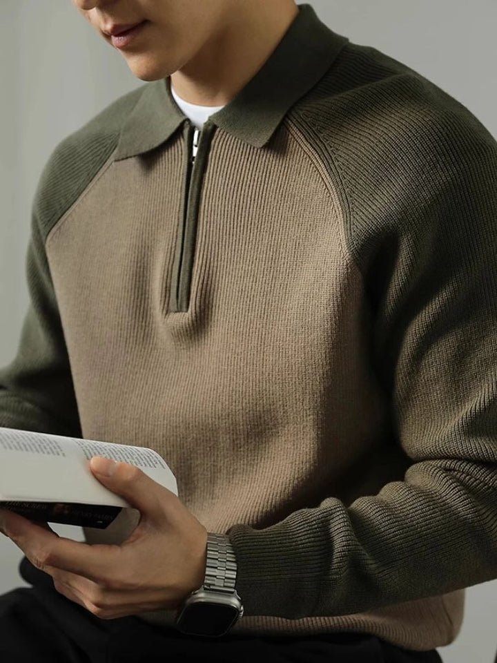 Raglan Quarter Zip Sweater - Dalton & Rowe
