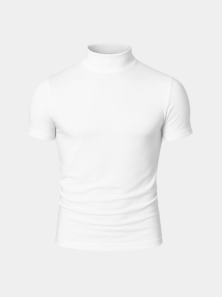 Solid Casual Turtle Neck T-Shirt - Dalton & Rowe