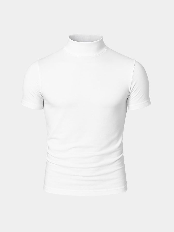 Solid Casual Turtle Neck T-Shirt - Dalton & Rowe