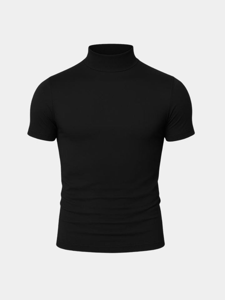 Solid Casual Turtle Neck T-Shirt - Dalton & Rowe