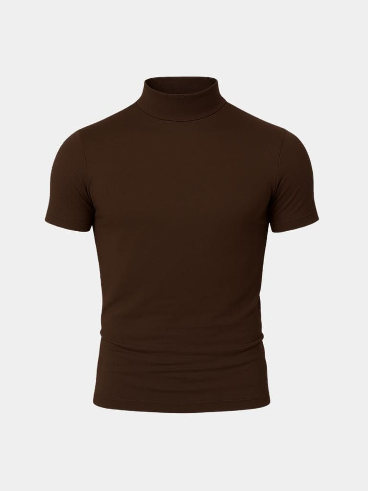 Solid Casual Turtle Neck T-Shirt - Dalton & Rowe