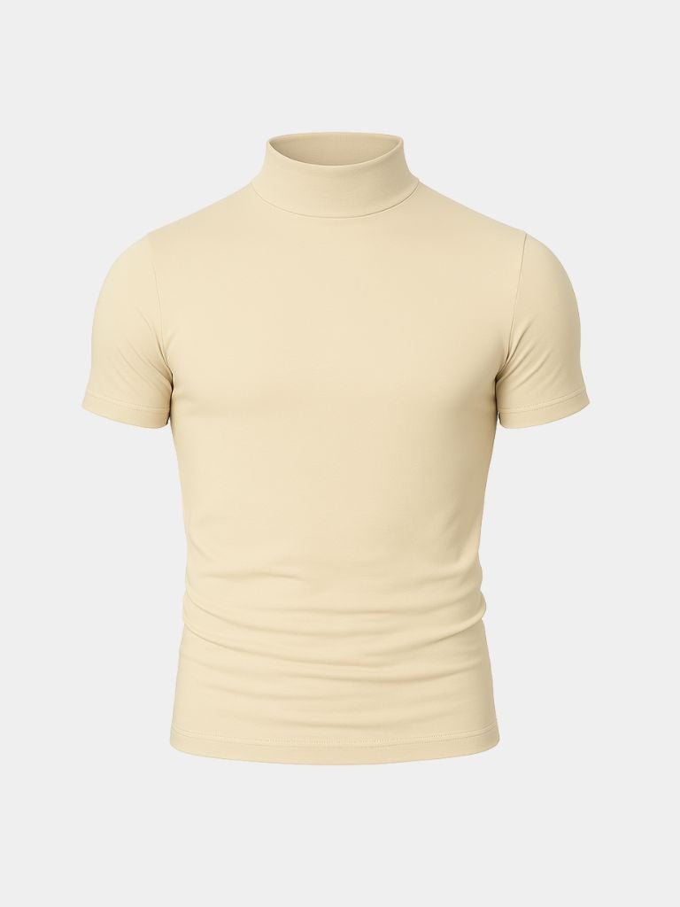 Solid Casual Turtle Neck T-Shirt - Dalton & Rowe