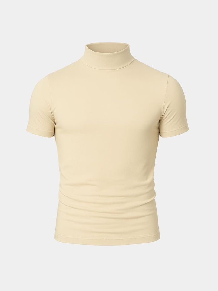 Solid Casual Turtle Neck T-Shirt - Dalton & Rowe