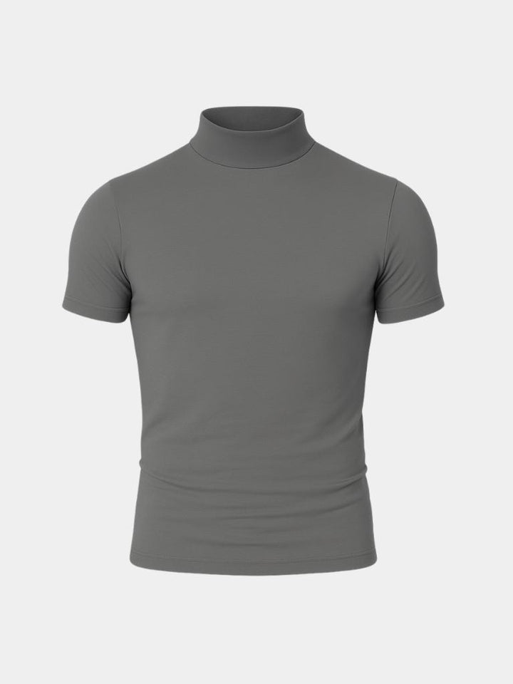 Solid Casual Turtle Neck T-Shirt - Dalton & Rowe