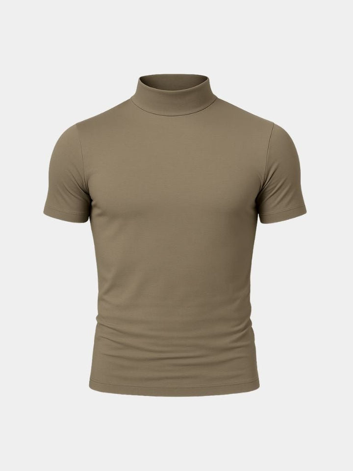 Solid Casual Turtle Neck T-Shirt - Dalton & Rowe