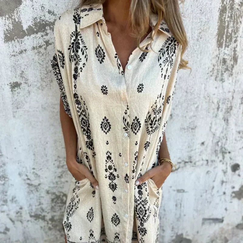 Quitterie | Vestido Camisa Bohemio