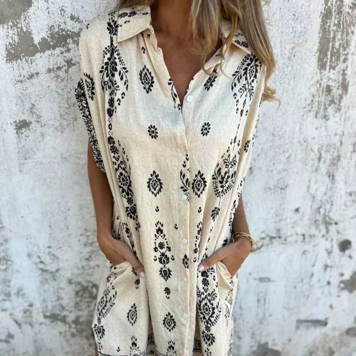 Quitterie | Vestido Camisa Bohemio