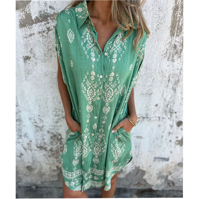 Quitterie | Vestido Camisa Bohemio