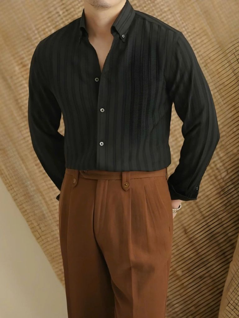 Striped Button Down Seersucker Shirt - Dalton & Rowe