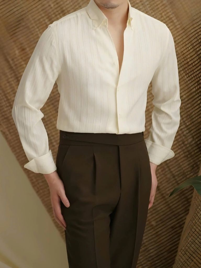 Striped Button Down Seersucker Shirt - Dalton & Rowe